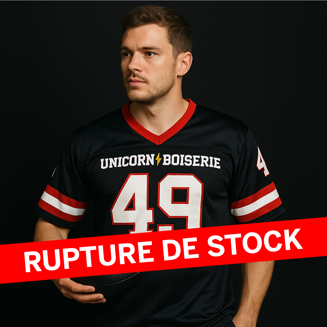 UNICORN x BOISERIE - Kit maillot NFL oversize + Ballon foot us